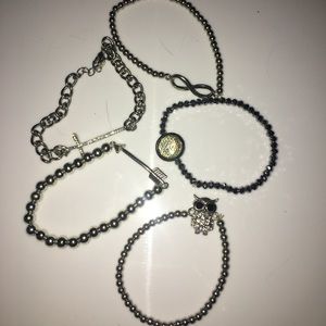 5 PACK CHARM BRACELETS